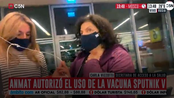 Cecilia Nicolini y Carla Vizzotti, desde Rusia: Es un momento de mucha emoción