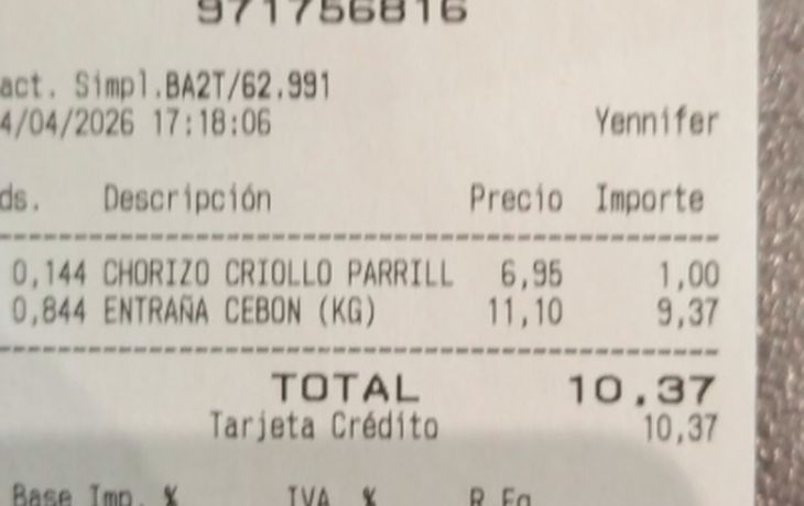 Ticket viral: mostró cuánto cuesta la carne argentina en Europa y causó indignación Ticket viral: mostró cuánto cuesta la carne argentina en Europa y causó indignación
