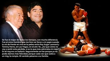 la emotiva despedida de maradona a ali: era lo que mas admiraba mi viejo la emotiva despedida de maradona a ali: era lo que mas admiraba mi viejo