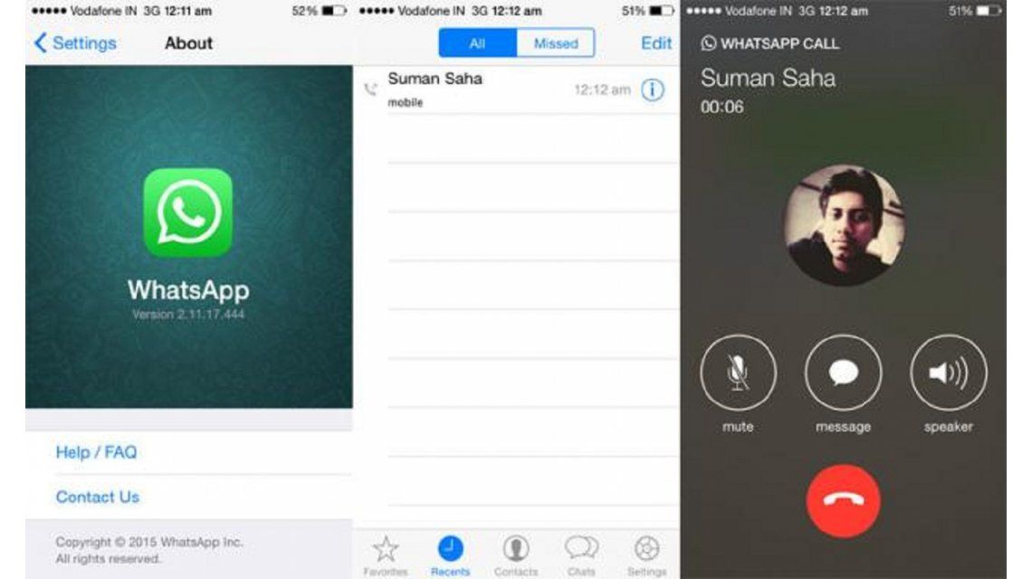 Mirá cómo funcionan las llamadas gratis de WhatsApp para iPhone