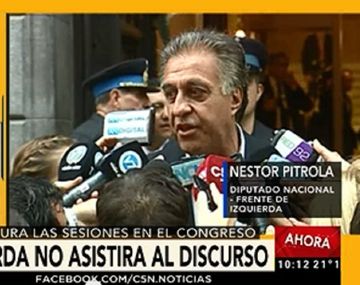 El Frente de Izquierda no asistió al discurso de Macri