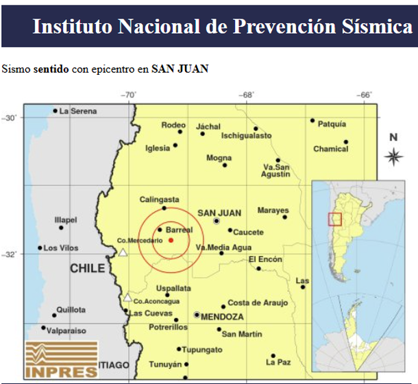 Sismo en San Juan