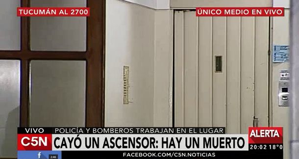 Un hombre murió al caer un ascensor en un edificio porteño.