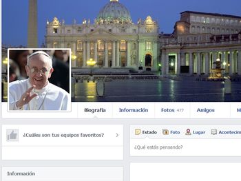 Anuncian que Francisco tendrá cuenta en Facebook
