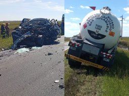 tragedia en pehuajo: un hombre murio tras chocar contra un camion de gas propano tragedia en pehuajo: un hombre murio tras chocar contra un camion de gas propano