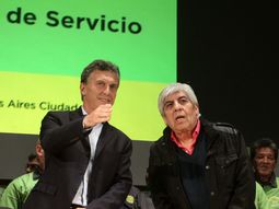 la foto de hugo moyano con macri: si no te molesta te digo companero la foto de hugo moyano con macri: si no te molesta te digo companero