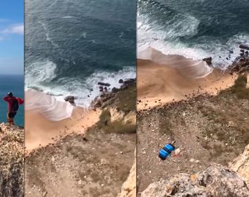 Se lanzó al vacío desde 100 metros