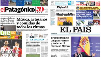 Tapas de diarios del sábado 25 de febrero de 2017