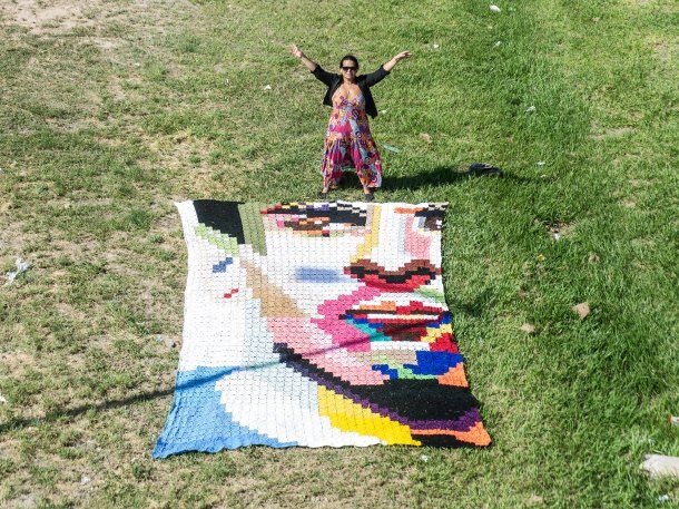 El impresionante tapiz en homenaje a Messi en Santiago del Estero