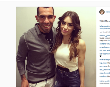 Tevez visitó a Lali y Mariano Martínez