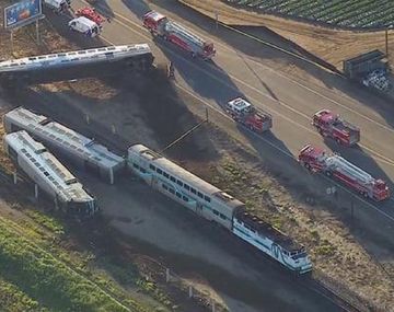 Espectacular accidente de trenes