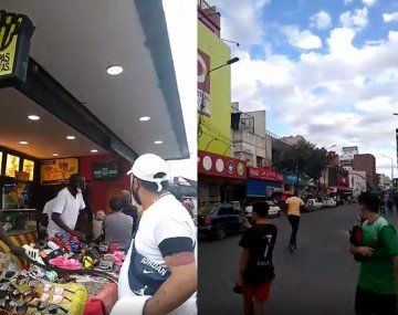 El alocado festejo de senegaleses en la estación de Morón