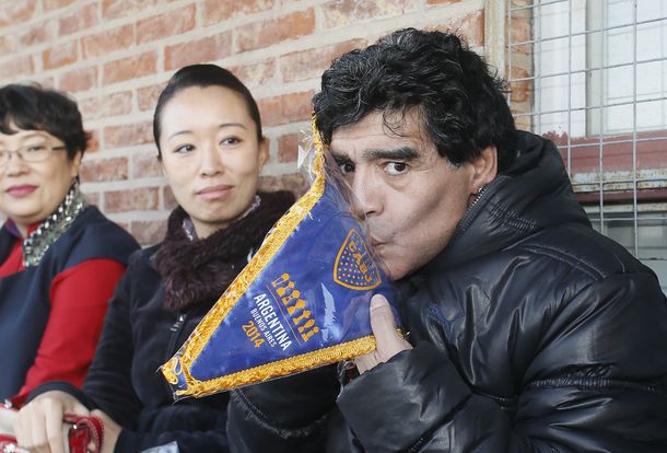 Maradona volvió a Boca: Este lugar late, no es como otros pechofríos