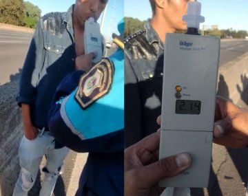 Choque múltiple en Panamericana: así fue el test de alcoholemia al conductor borracho