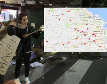 El mapa de los más de 60 cacerolazos simultáneos contra la reforma que ajusta las jubilaciones