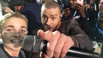 La selfie de Justin Timberlake La selfie de Justin Timberlake