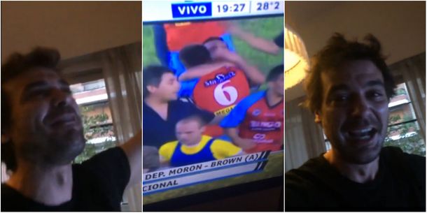 Video: el festejo de Pedro Alfonso por el ascenso de Brown de Adrogué