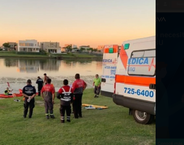 Tragedia en Escobar: buscan a un joven que se cayó en el lago de un country