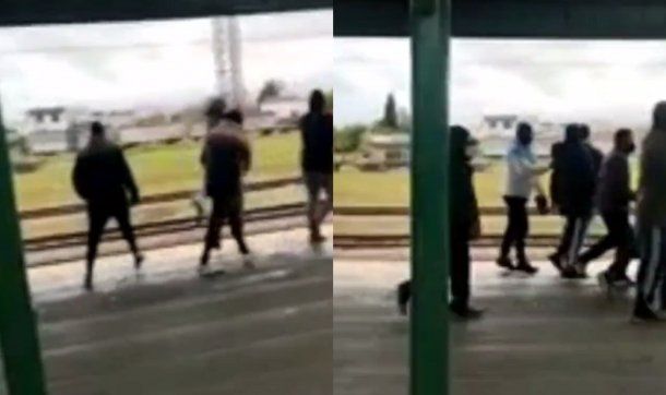 Barras de Racing atacaron a los de Deportivo Cali en una estación de tren: dos apuñalados