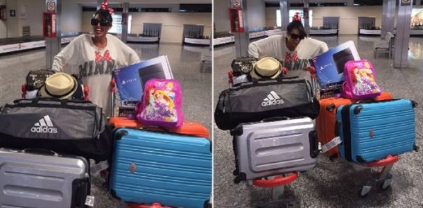 Vicky Xipolitakis volvió al país y ya hizo lío en Ezeiza