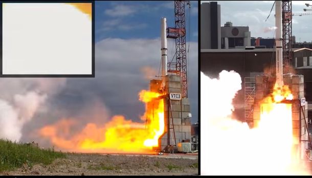 Falló el despegue y una GoPro registró el momento desde el interior de las llamas