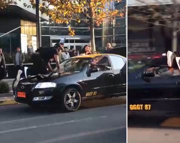 Un taxista quiso robar unas valijas y atropelló a un hombre que trató de ayudar