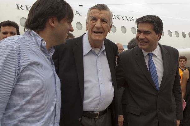 Capitanich y Gioja visitaron a los evacuados por el temporal de San Juan