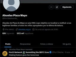 Abuelas de Plaza de Mayo denunció que su cuenta en X fue hackeada