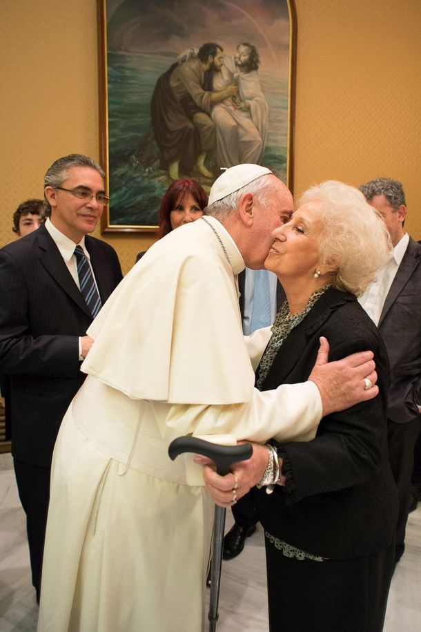 La visita de los Carlotto al papa Francisco