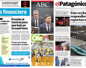 Mirá las tapas de los diarios