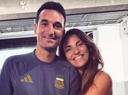 Scaloni y su hermana