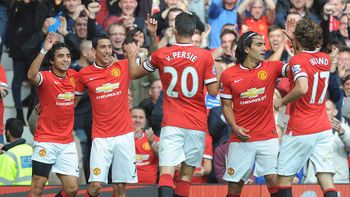 di maria y falcao le dieron el triunfo al united di maria y falcao le dieron el triunfo al united