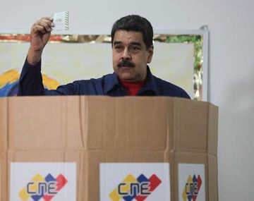 Nicolás Maduro tras votar en las municipales de este domingo