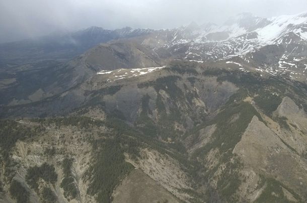 Mirá el lugar donde cayó el avión de Germanwings