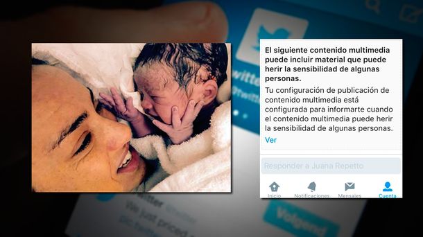 El enojo de María Julia Oliván: Publiqué una foto amamantando a Antonio y Twitter me la censuró