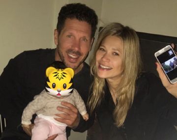 Cholo Simeone y Carla Pereyra