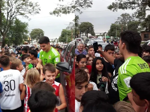 Tras los insultos, el arquero de la Selección Sub-17 fue recibido como un héroe
