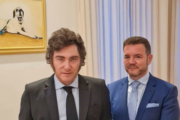 Javier Milei y Alejandro Nimo