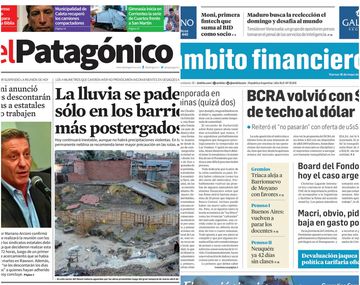 Tapas de diarios del viernes 18 de mayo de 2018