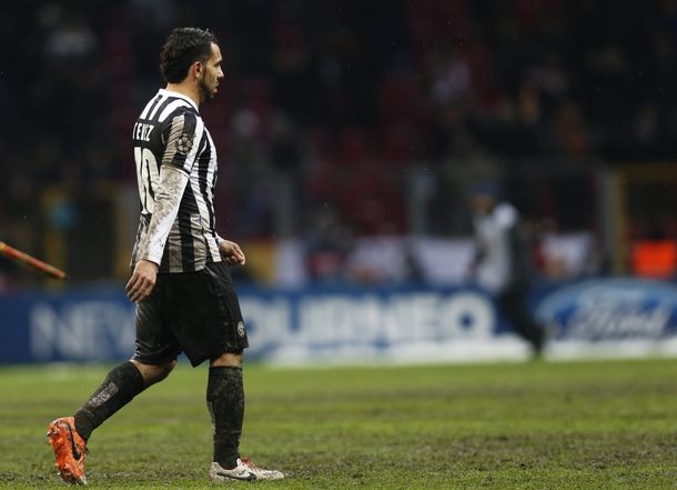 Con Tevez, la Juve empató con ante Lazio y no logró el récord