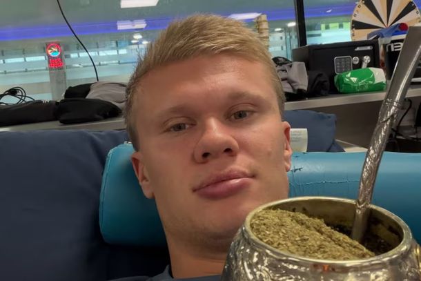El curioso posteo de Erling Haaland tomando mate: Encantadora bebida y el guiño a los argentinos