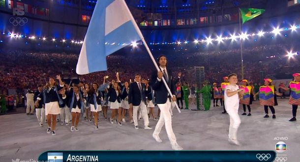 Reviví la entrada de los atletas argentinos, encabezados por Luis Scola, a la inauguración de Río 2016