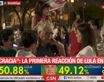 La cobertura de C5N de los festejos por el triunfo de Lula