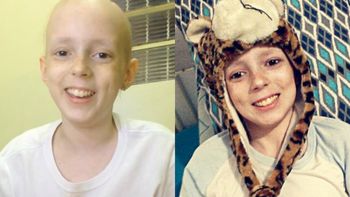 La alegría de una niña de 12 años que logró curarse de cáncer La alegría de una niña de 12 años que logró curarse de cáncer