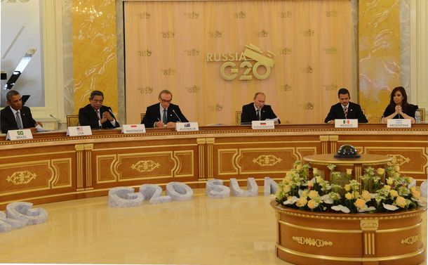 Vladimir Putin propuso que el G20 debata la crisis en Siria