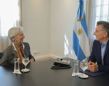 Christine Lagarde y Mauricio Macri