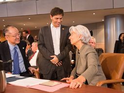 Kicillof junto con la titular del FMI, Christine Lagarde Kicillof junto con la titular del FMI, Christine Lagarde