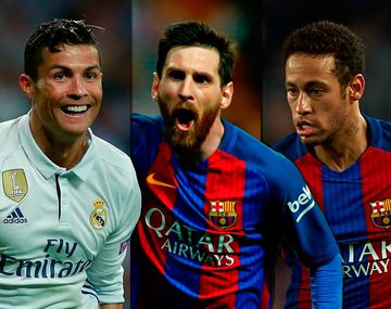 Ronaldo, Messi y Neymar, los mejores