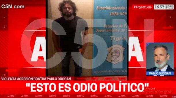 Quién es el detenido por agredir a Pablo Duggan