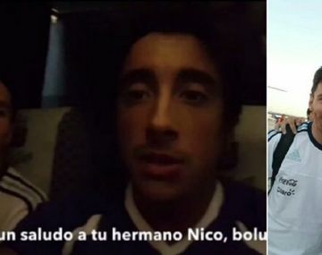 Santiago Vázquez y Lionel Messi